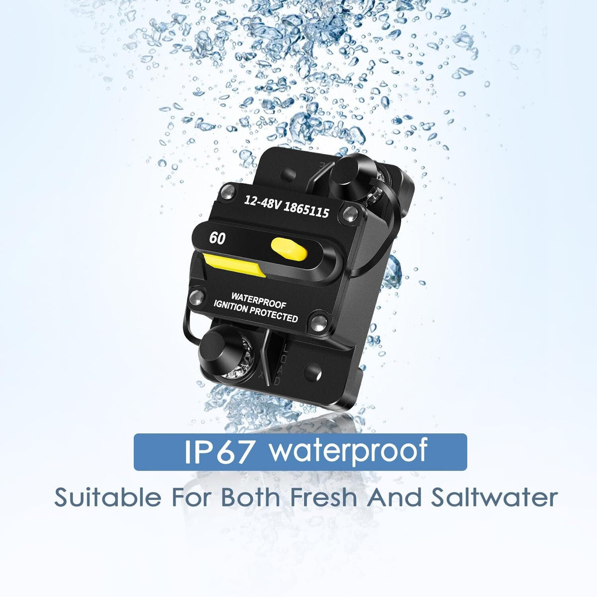 MKR-27 1865115 Circuit Breaker Waterproof 60AMP For Minn Kota Trolling Motor