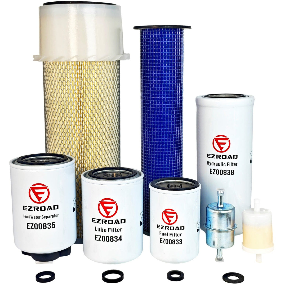 Maintenance Filter Kit for Case 580K Loader Backhoe A173290 A173291 J934429