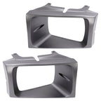 2PCS Headlight Door Set Bezel For Ford Super Duty F250 F350 F450 F550 1999-2004