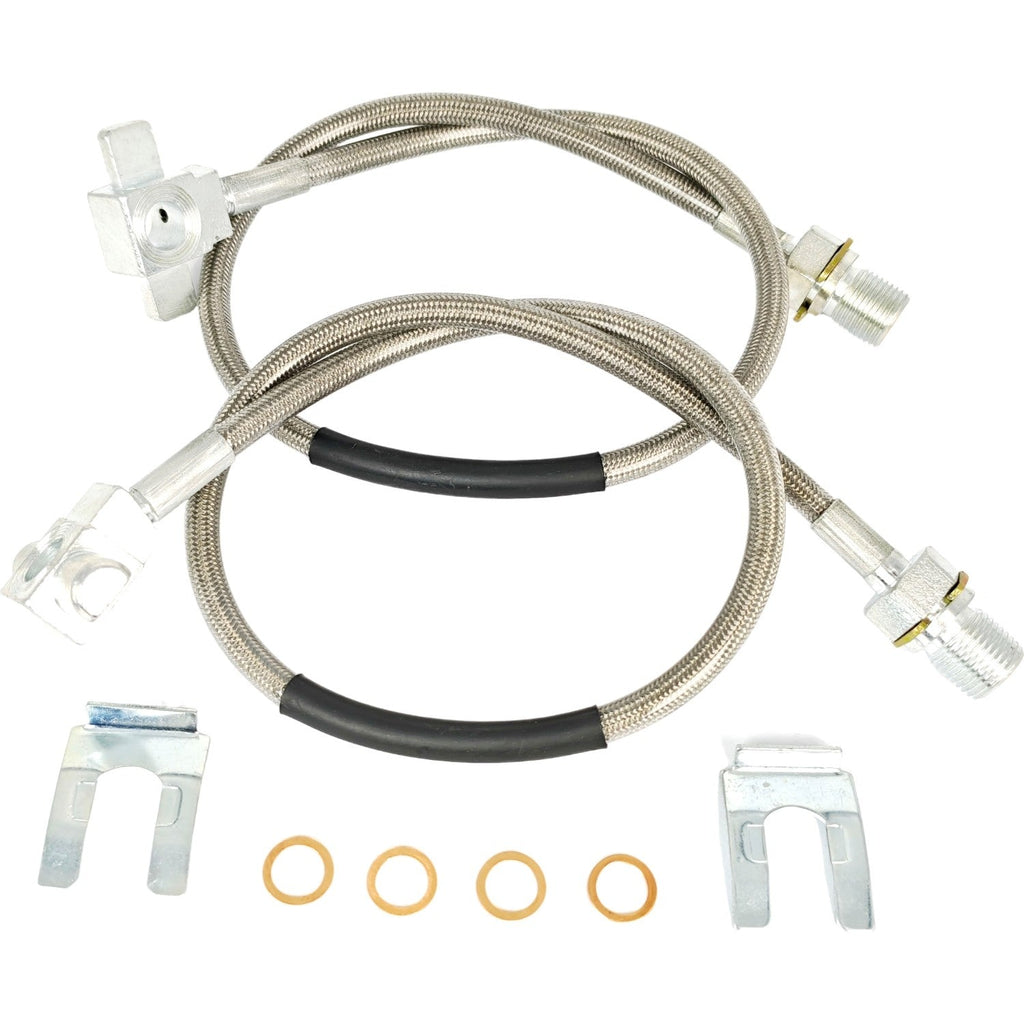2X Front Stainless Brake Lines Fit 1971-1987 GMC C15 K15 89340S