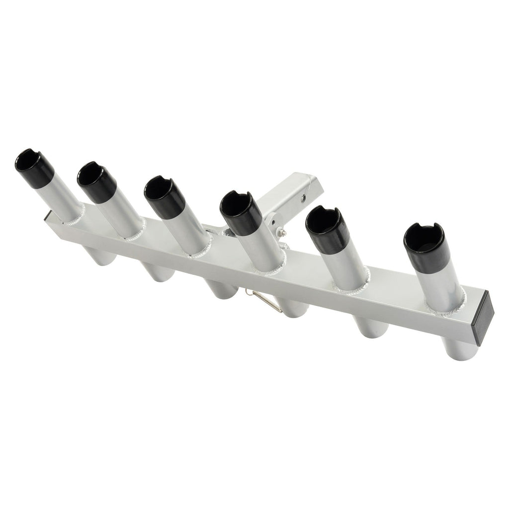 Hitch Mount Fishing Rod Holder 6 Pole For 2" Hitch Receiver Truck Rod Rack