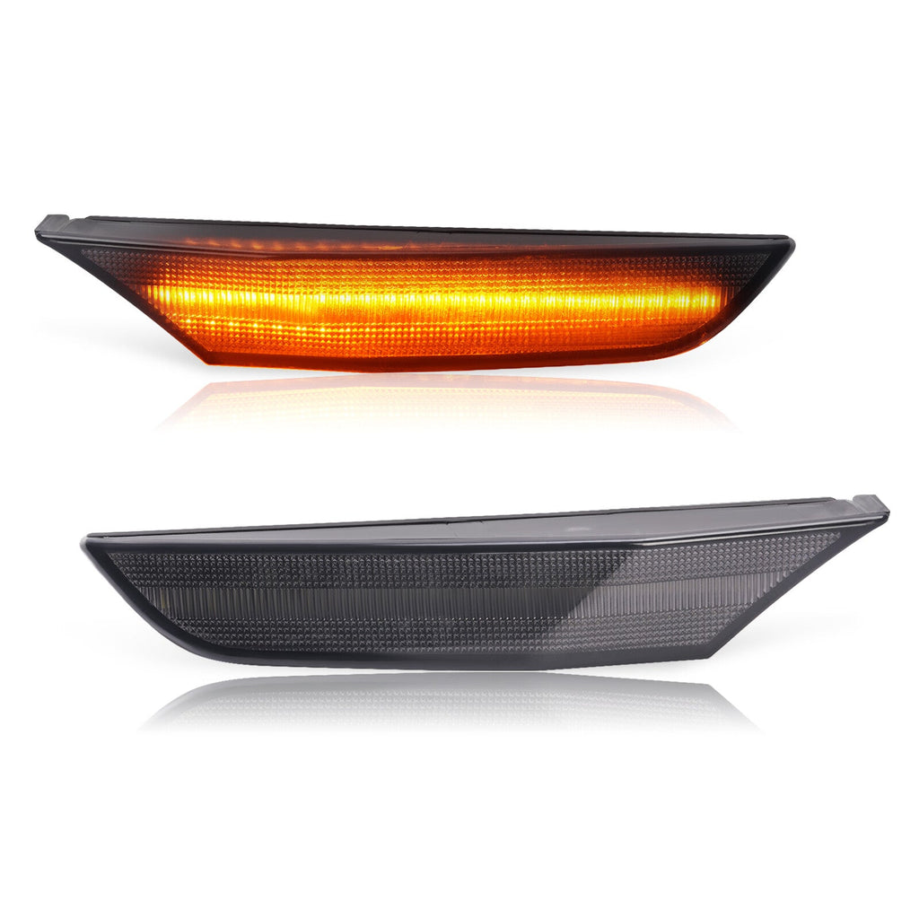 2PCS LED Side Marker Lights Left&Right Smoke For Infiniti G35 Sedan 2001-2006