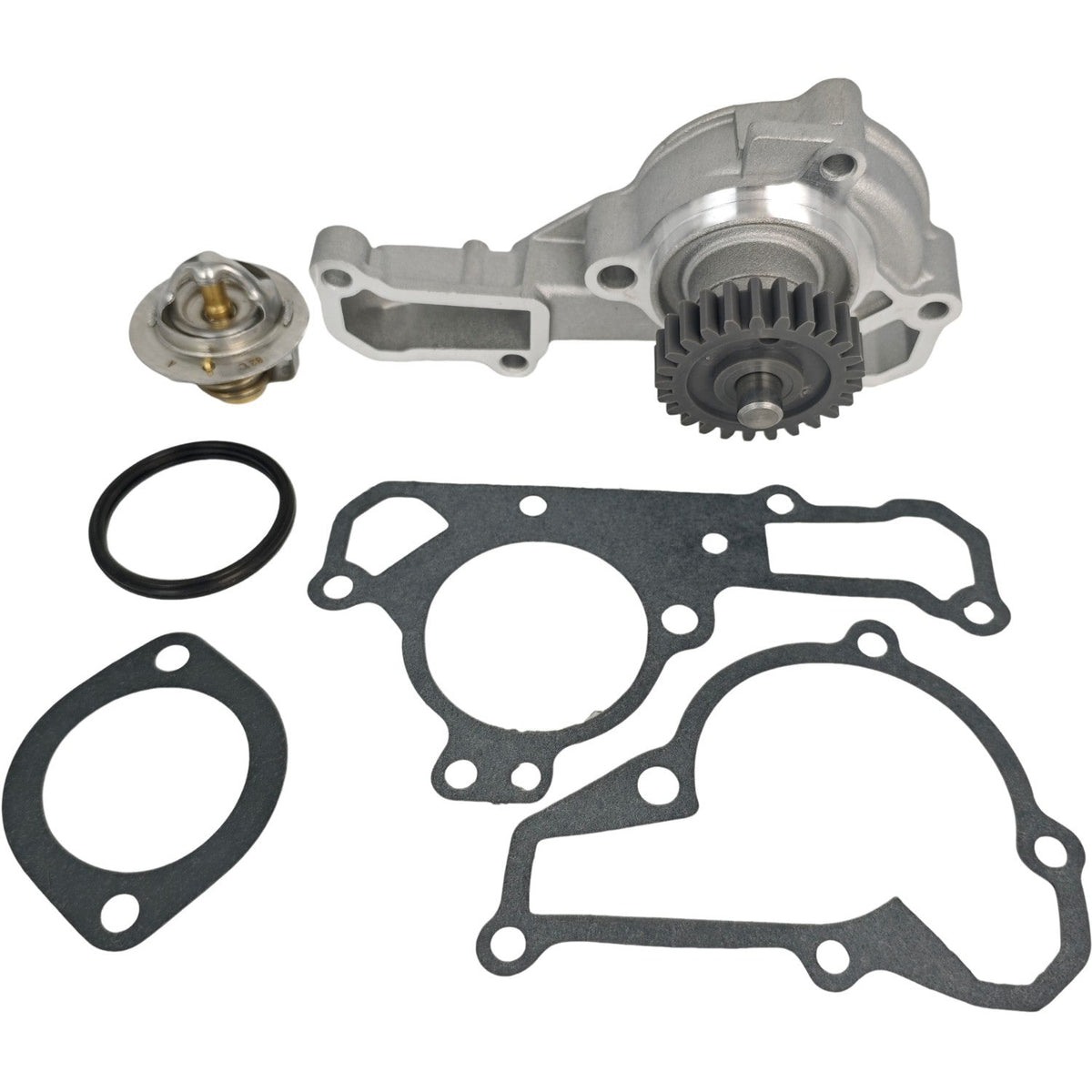 Water Pump 49044-2066 with Gasket Thermostat Fit Kawasaki Mule 3020 2001-2003