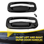 NEW Front Outside Door Handles Set LH RH Chrome For Silverado Sierra 1999-2006