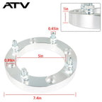 4pcs 4x156mm Wheel Spacers 1 inch with 12x1.5 Studs ATV For Polaris RZR Ranger