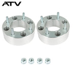 Wheel Spacers For Honda 4x110 2" 74mm Hub Bore M10x1.25 Studs 2Pcs Silver