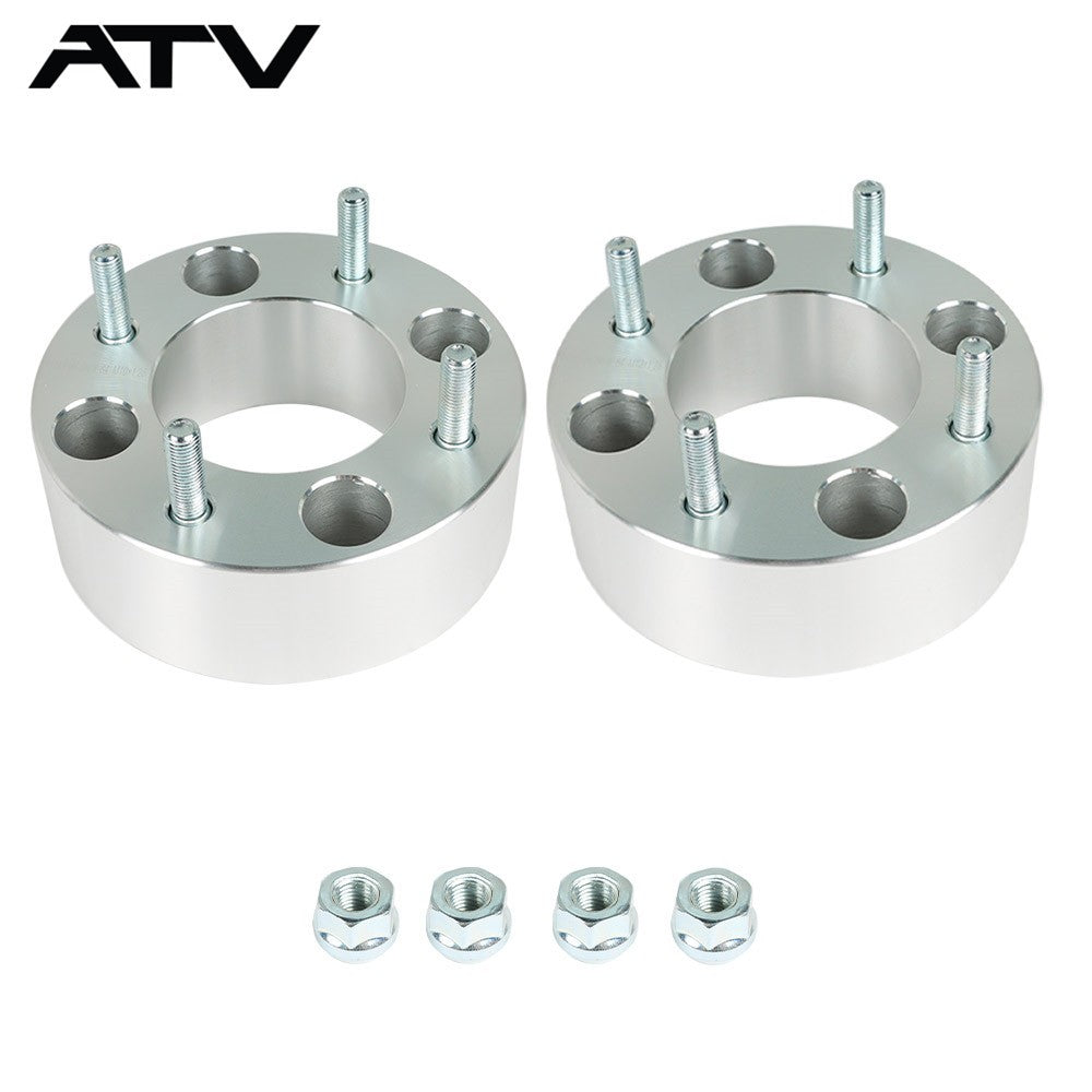 Wheel Spacers For Honda 4x110 2" 74mm Hub Bore M10x1.25 Studs 2Pcs Silver