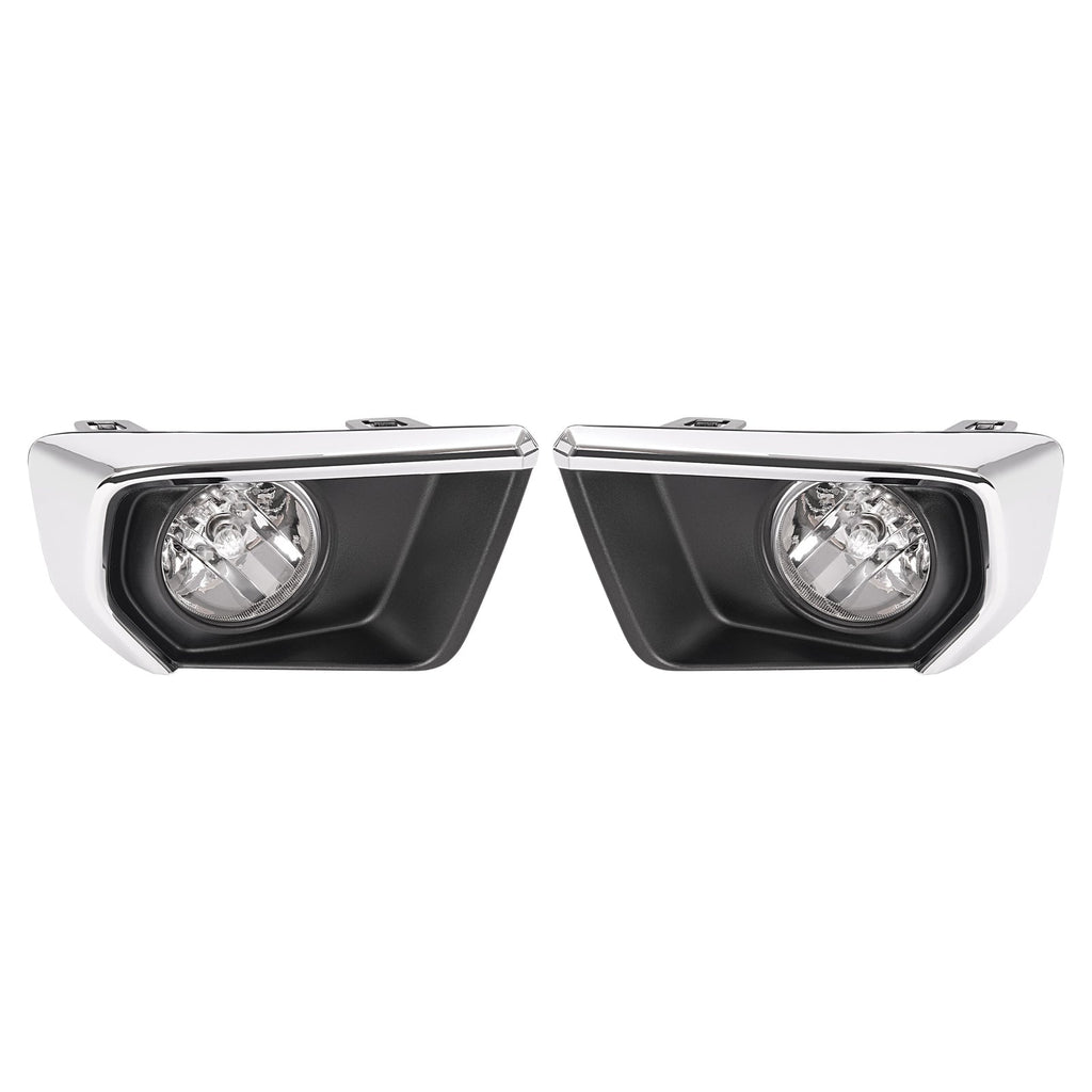 For Chevrolet Colorado 2021-2022 Clear Fog Lights w/ Chrome Bezel Wires Switch