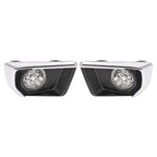 For Chevrolet Colorado 2021-2022 Clear Fog Lights w/ Chrome Bezel Wires Switch