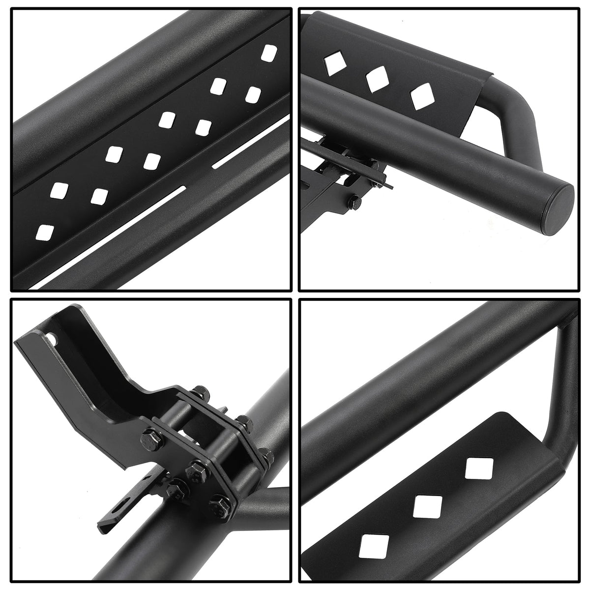 Fits 2021-2024 Ford Bronco 4 Door Side Steps Running Boards Nerf Bars Textured