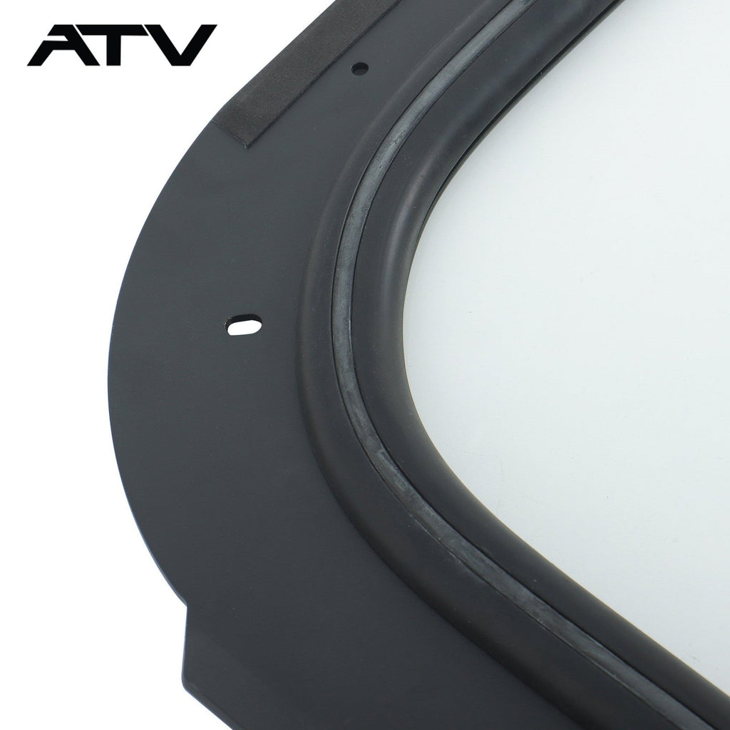 Black Full Glass Windshield w/ Wiper For 2008-2014 Polaris RZR 570, 800, XP 900