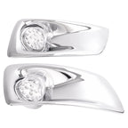 LED Fog Lights Lamp W/Bezel Clear Lens Pair LH & RH For Kenworth T660 2007-2017