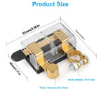 2Pcs 12/24V Battery Cut-Off Disconnect Top Post Switch Isolator Kill For Car RV