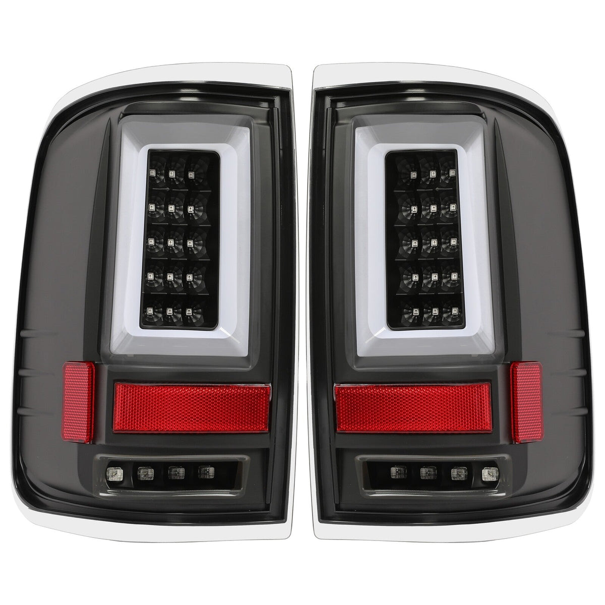 Black For Ford F150 LOBO 2004 2005 2006 2007 2008 LED Tube Tail Lights Lamps DOT