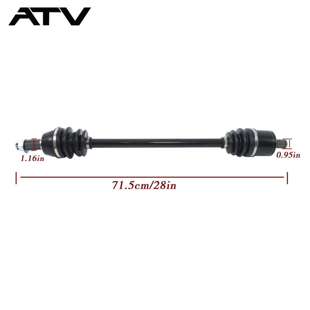 2PCS 1332637 Front Left and Right CV Axles Drive Shaft For Polaris Ranger XP 900