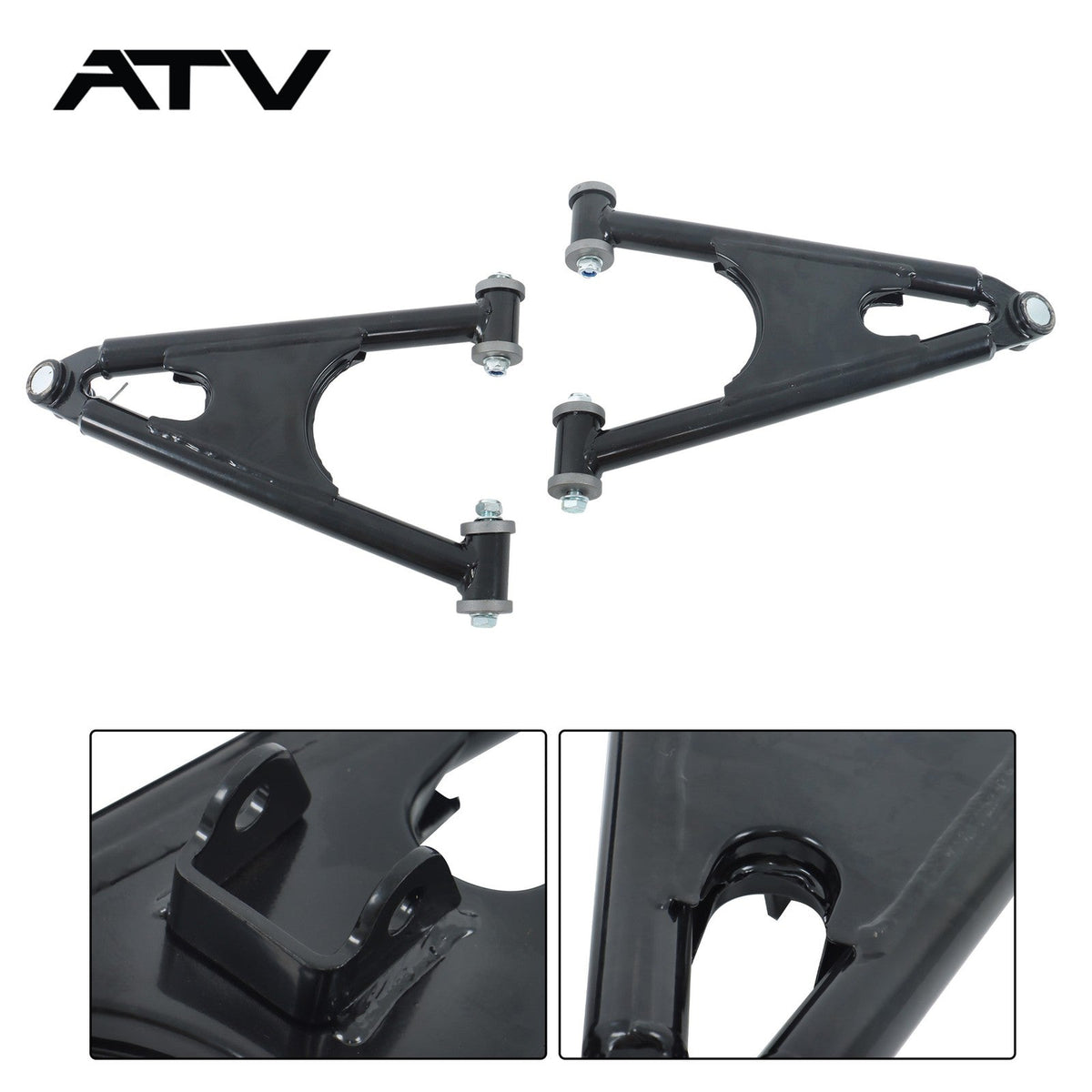 Front Lower Control A-Arms For Yamaha Banshee 350 YFZ350 1991-2006 Black Pair
