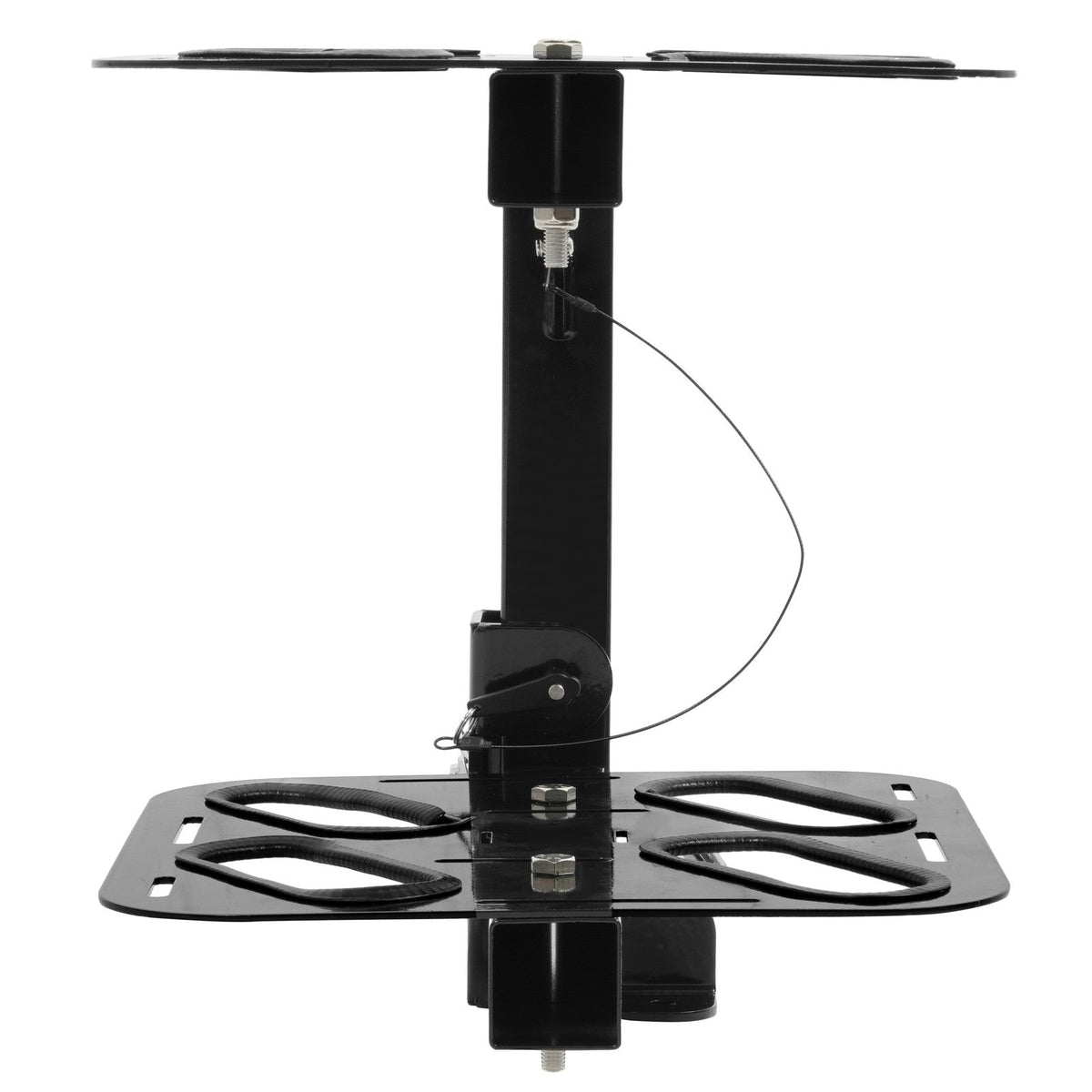 Folding Hitch-Mounted Ski Snowboard Rack 2" Receiver Holds 4 Pairs of Skis