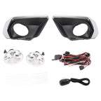 For Chevrolet Colorado 2021-2022 Clear Fog Lights w/ Chrome Bezel Wires Switch