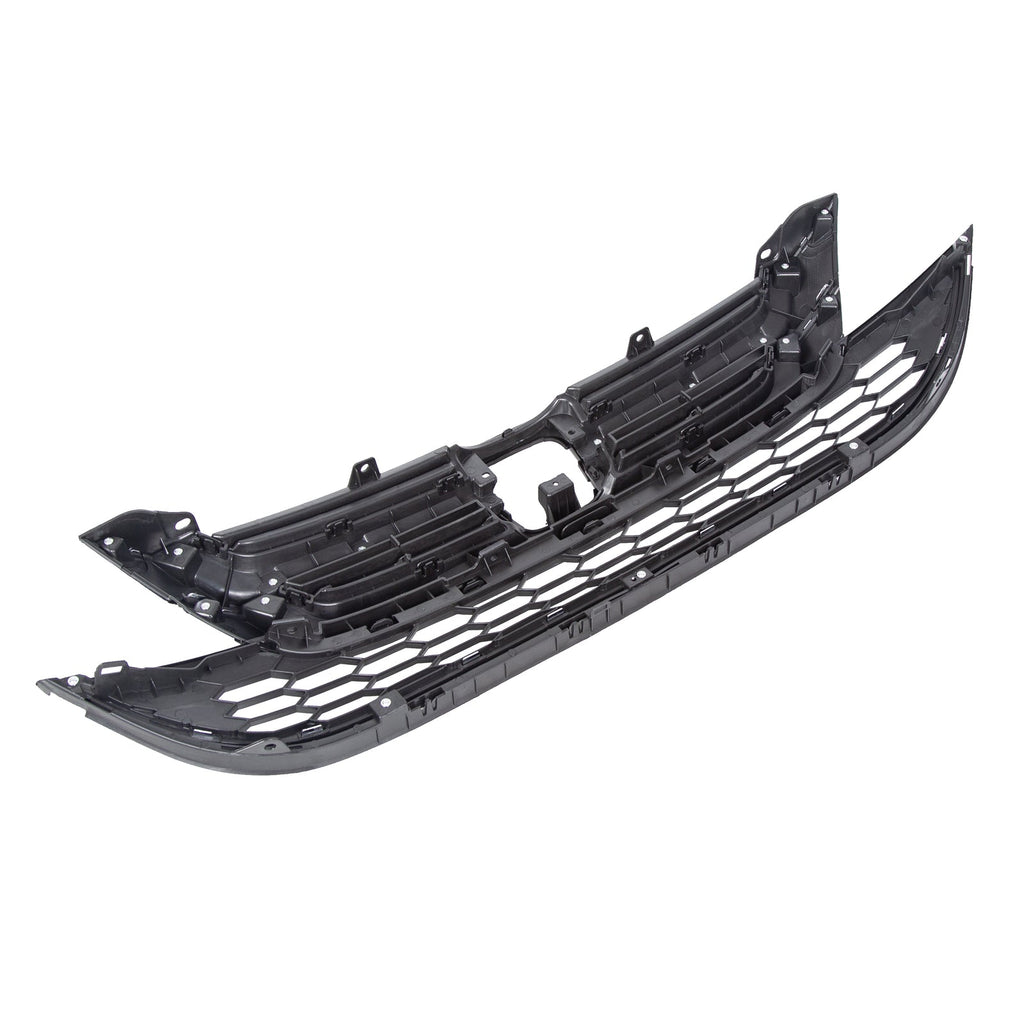 FOR HONDA CRV CR-V 2010 2011 FRONT BUMPER UPPER & LOWER GRILL GRILLE ABS CHROME