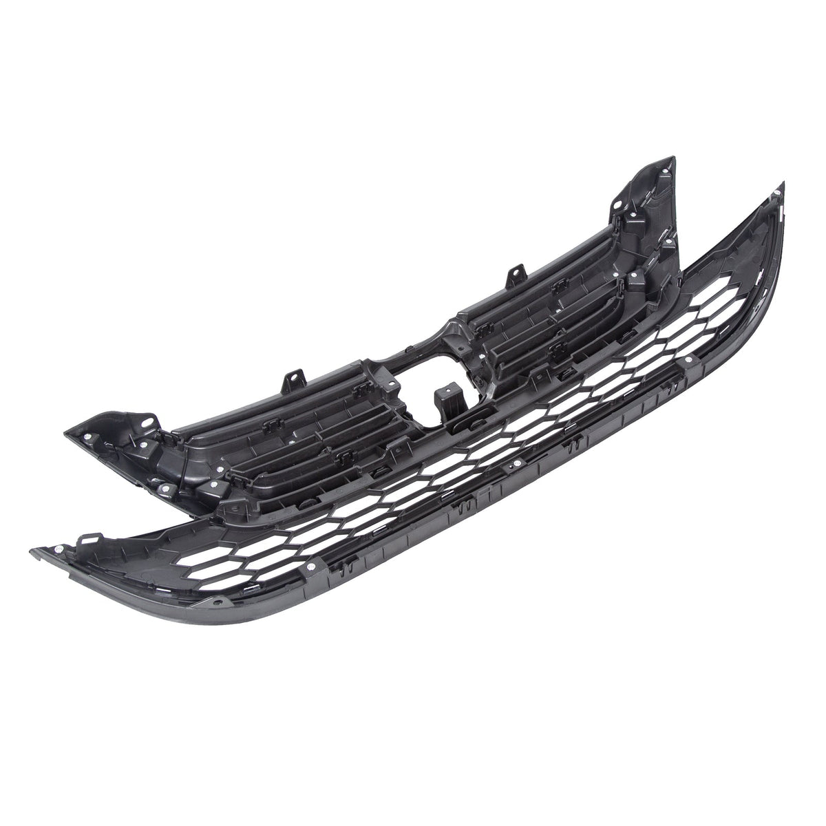 FOR HONDA CRV CR-V 2010 2011 FRONT BUMPER UPPER & LOWER GRILL GRILLE ABS CHROME
