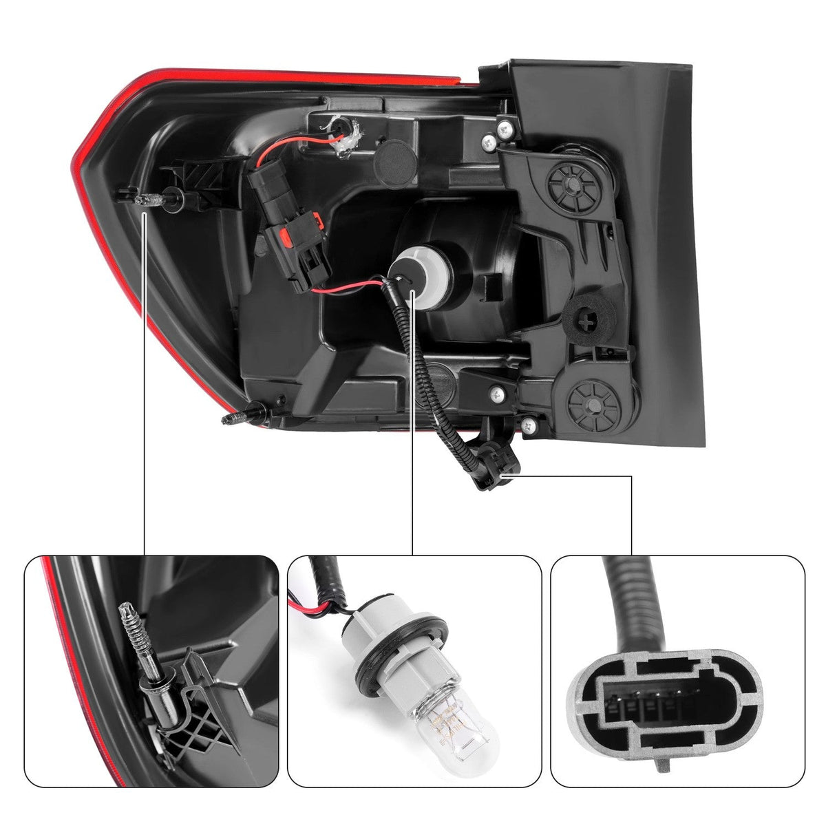 For 2017 2018 2019 GMC Acadia LED Tail Light Assembly Outer Right Passenger Side