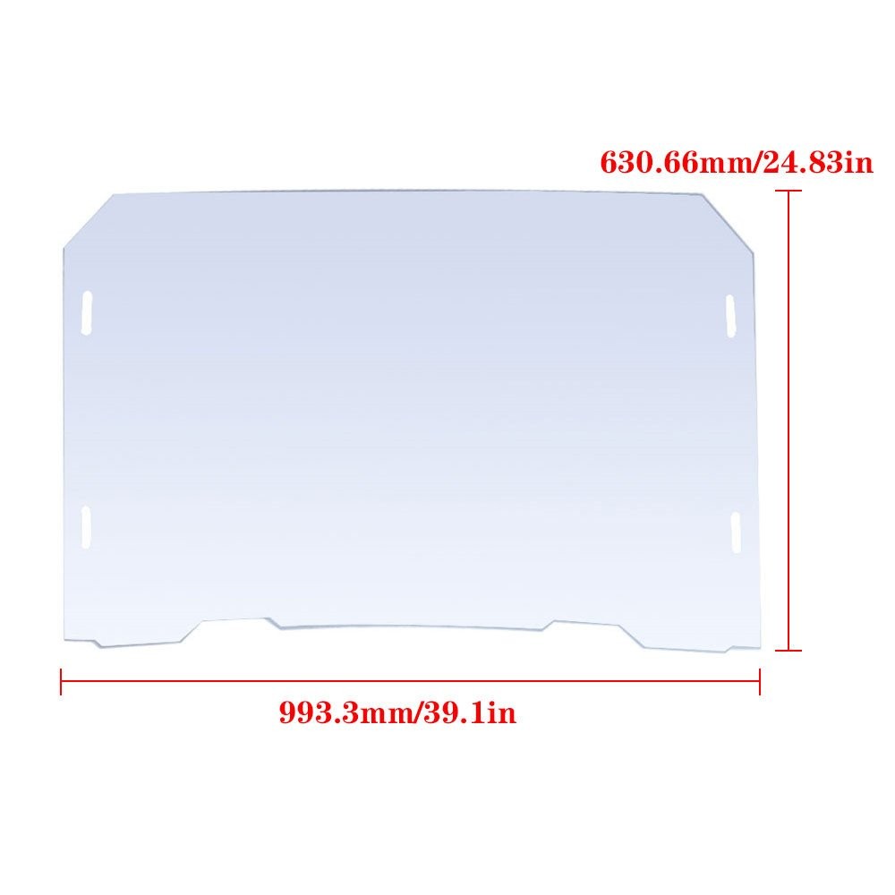 UTV Full Windshield Polycarbonate For 2008-2012 Polaris RZR 570 800S 800 XP 900
