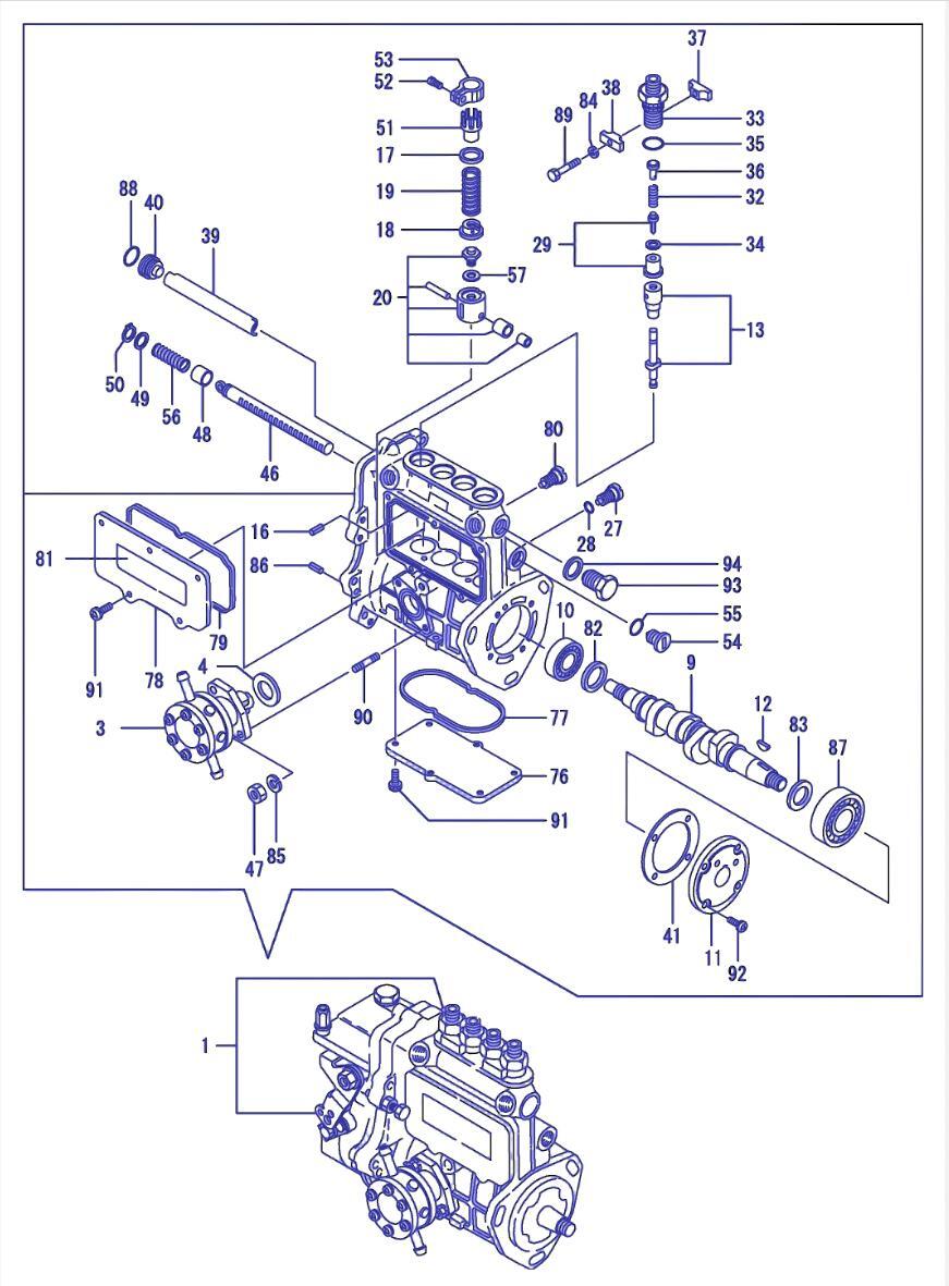 Fuel Lift Pump 6515-750-029-00 for Iseki TL2500F TL2500 TL2701 TL2501 TL2501F