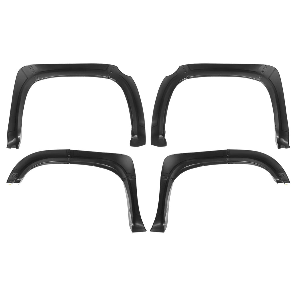 Plastic Set Of Fender Flares Black Kit Front Rear Fits Toyota Tundra 2014-2021