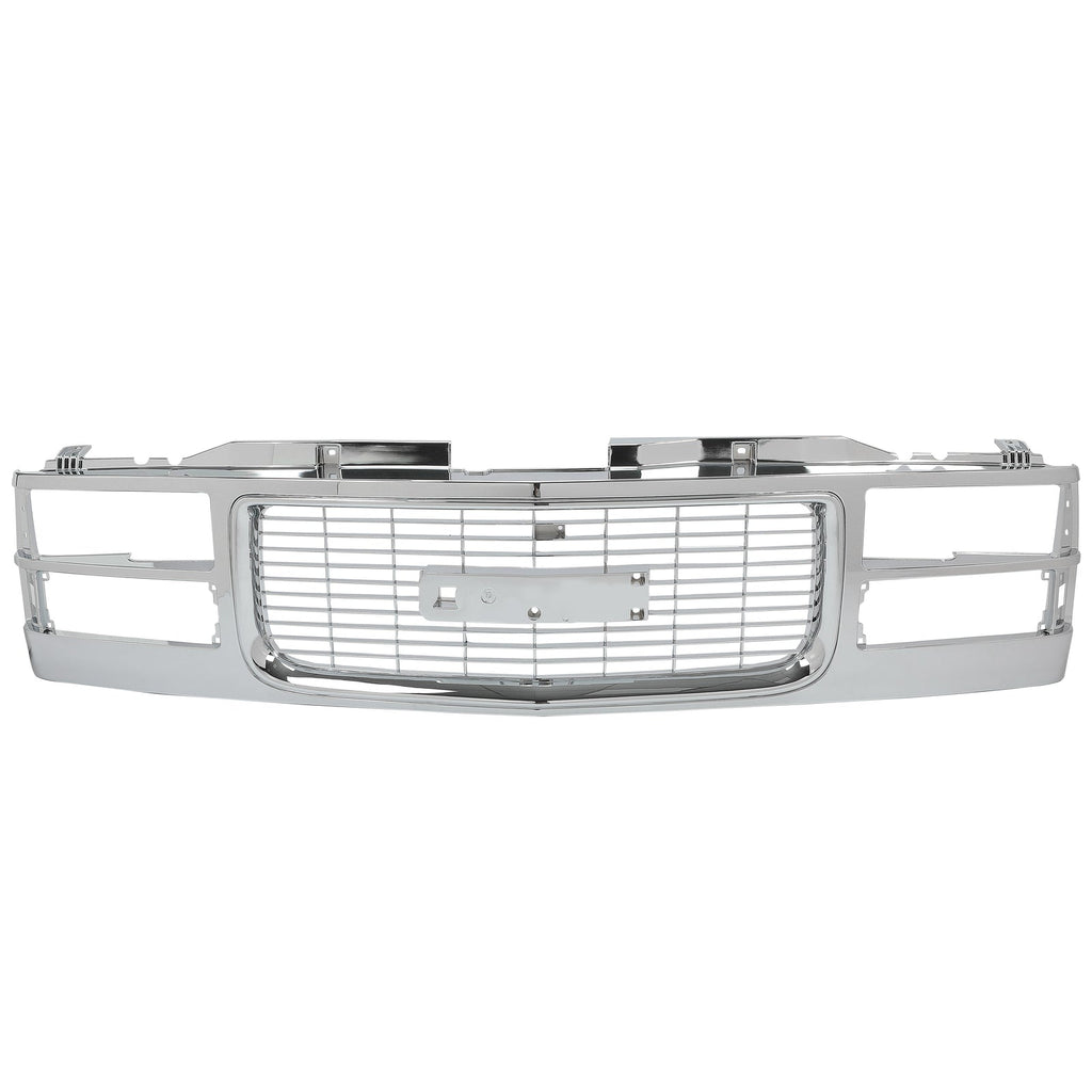 Grille Assembly For 1994-1998 GMC C1500 K1500 1994-2000 K3500 C3500 K2500 Chrome