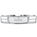 Grille Assembly For 1994-1998 GMC C1500 K1500 1994-2000 K3500 C3500 K2500 Chrome