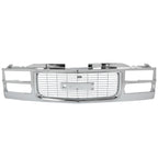 Grille Assembly For 1994-1998 GMC C1500 K1500 1994-2000 K3500 C3500 K2500 Chrome