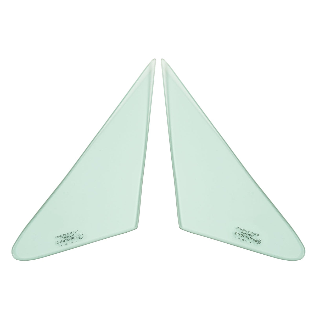 For Ford Mustang Fastback 1967 68 Glass Windshield Vent Door Back Green Windows