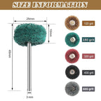80x Abrasive Metal Polishing Buffing Wheel Burr Kit Set for Dremel Rotary Tool
