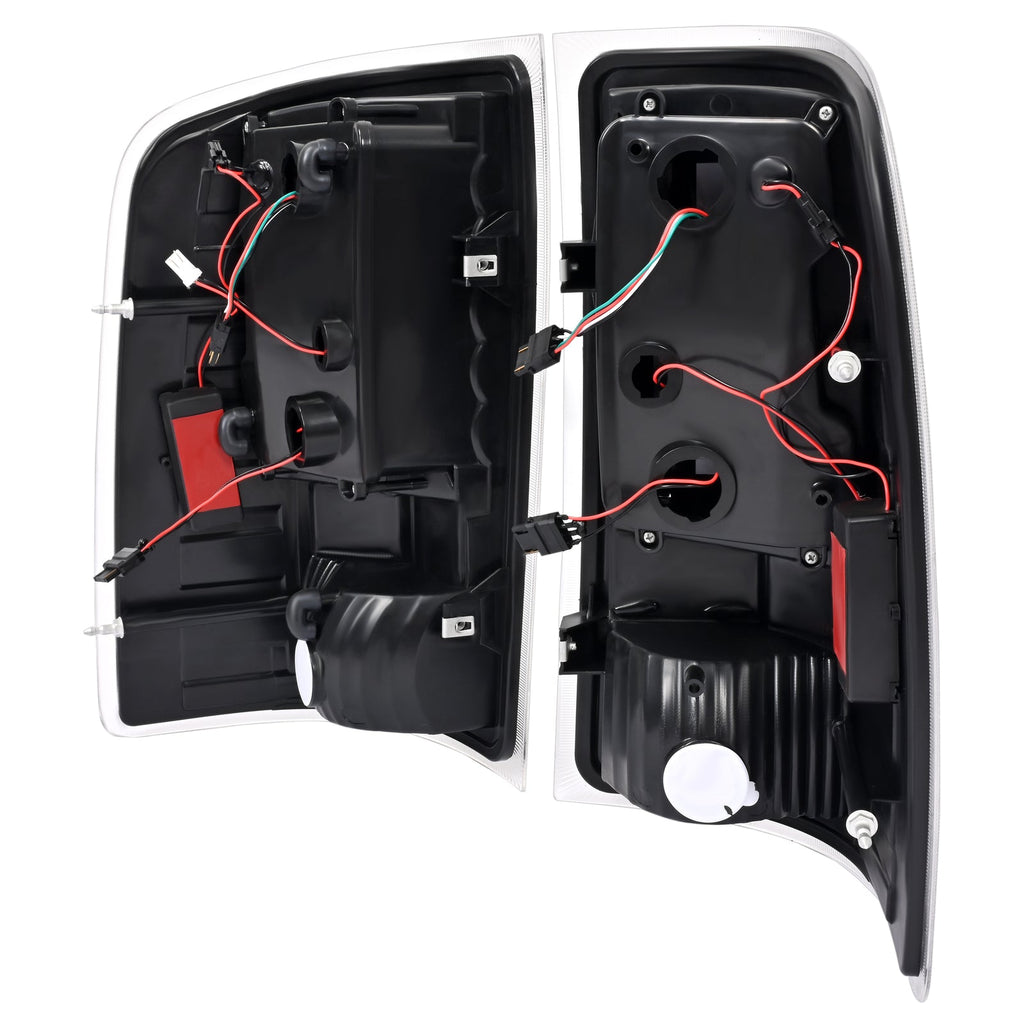 For GMC Sierra 1500 2007-2013 2500HD 3500HD 07-2014 Black LED Tail Lights Lamps