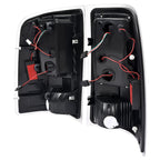 For GMC Sierra 1500 2007-2013 2500HD 3500HD 07-2014 Black LED Tail Lights Lamps