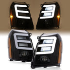 FULL LED DRL Projector Headlights For Cadillac Escalade ESV 2007-2014 HID/Xenon