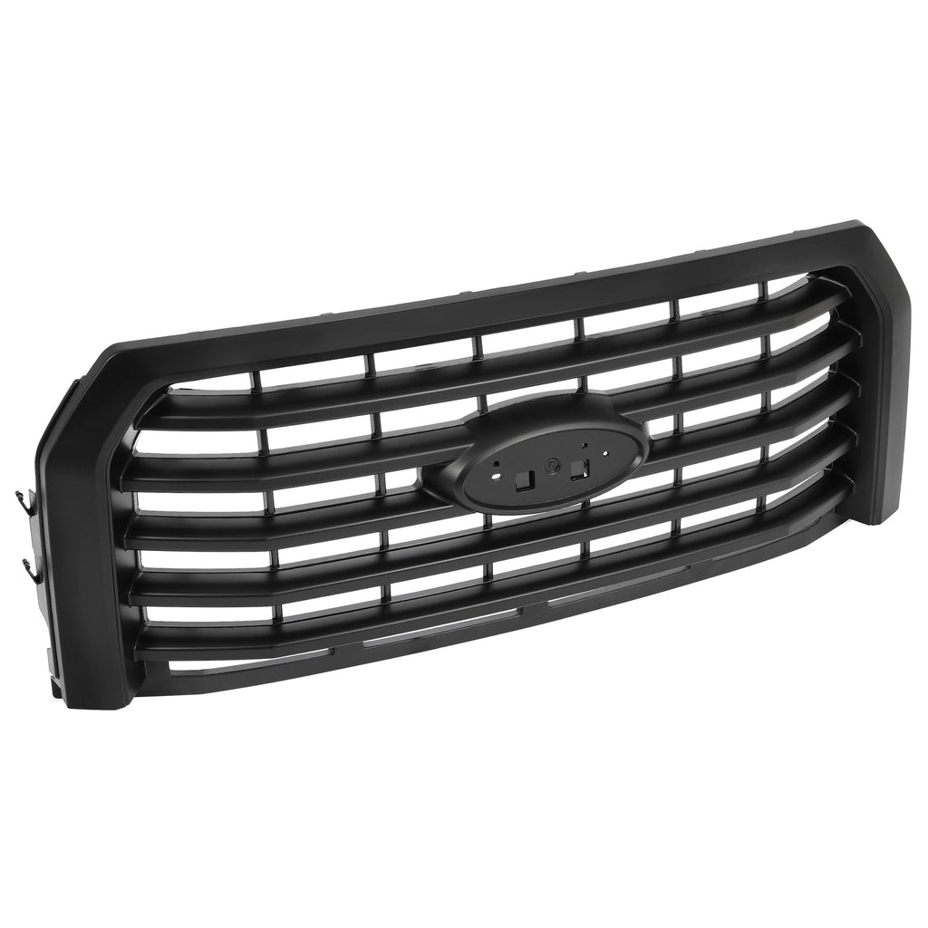For Ford F150 2015 2016 2017 Painted Front Bumper Grille ABS Horizontal Style