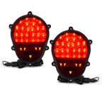 2PCS New For Humvee M998 M35 Black LED Rear Stop Tail Lights Brake Lights Lamps