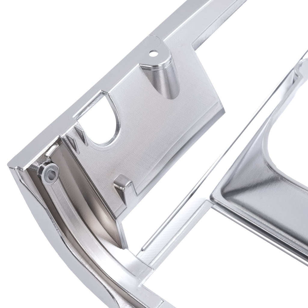 2PCS Set Headlight Door Bezel Trim For Jeep Cherokee 91-96 Comanche 91-92 Chrome