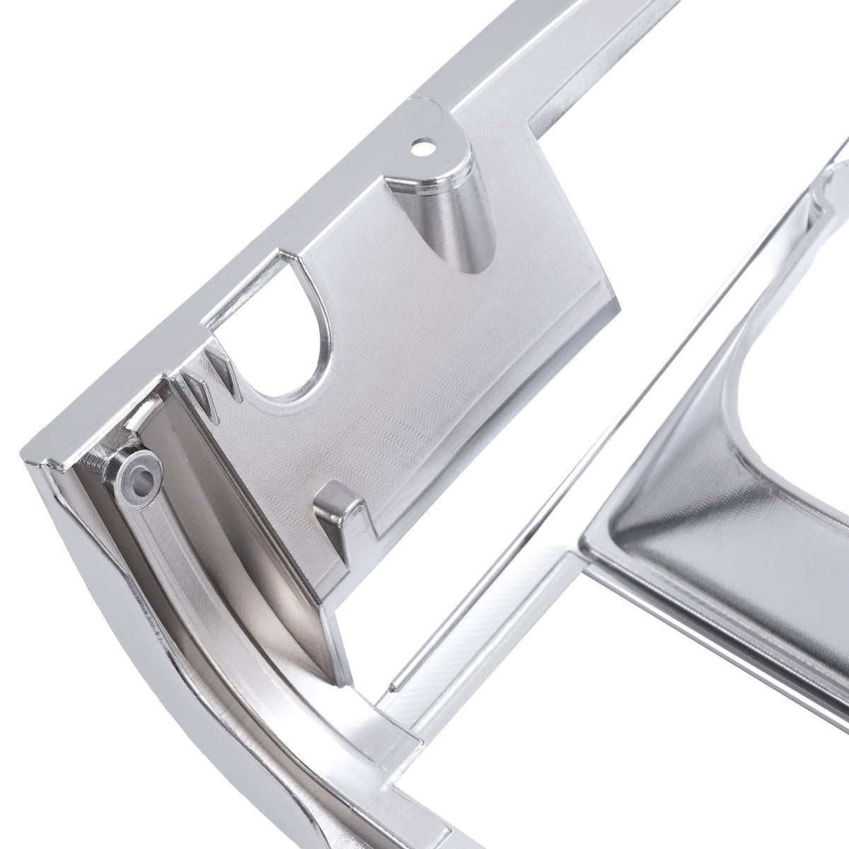 2PCS Set Headlight Door Bezel Trim For Jeep Cherokee 91-96 Comanche 91-92 Chrome
