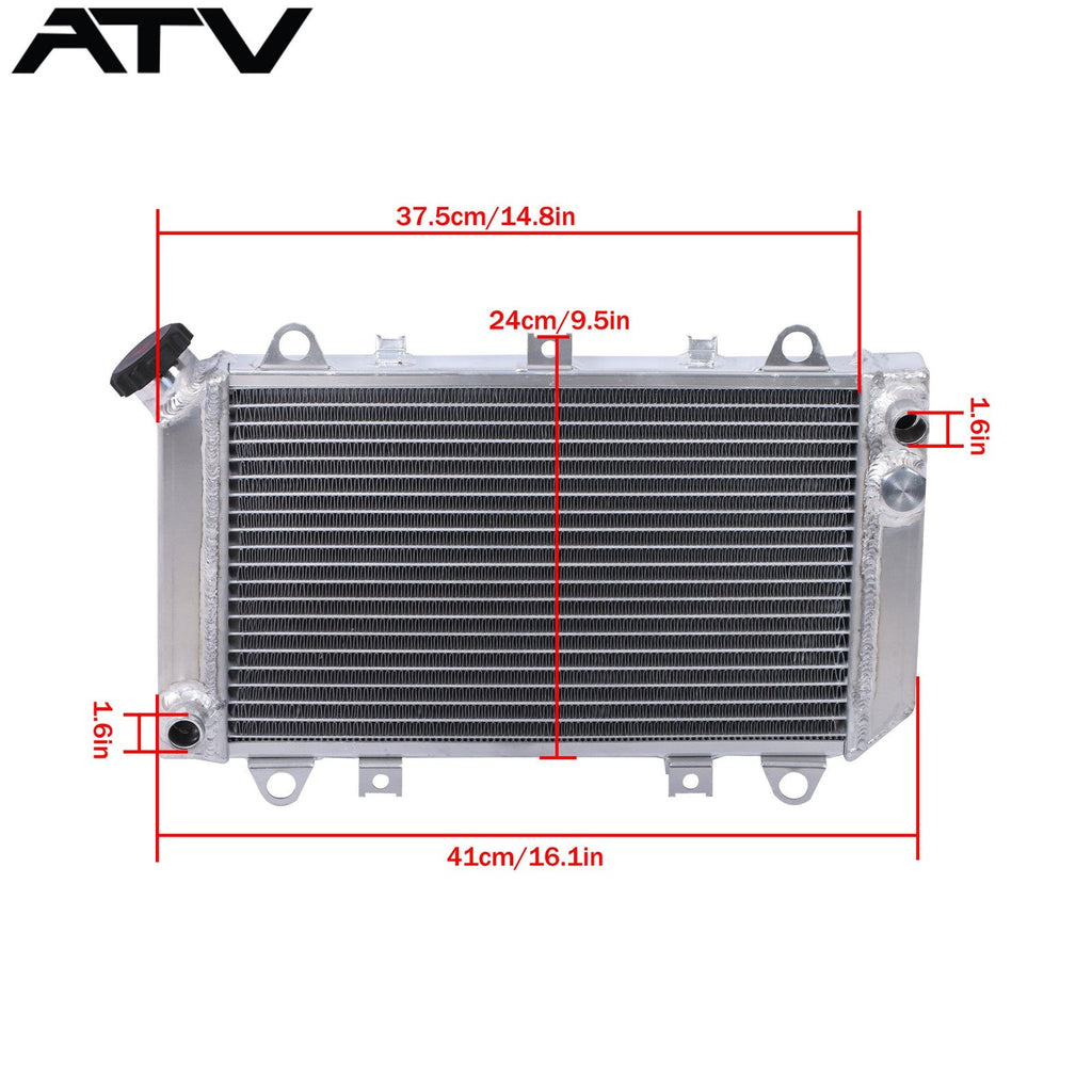 Aluminum Radiator with cap For Kawasaki KAF 620 Mule 2500 2510 93-00 #39061-1270