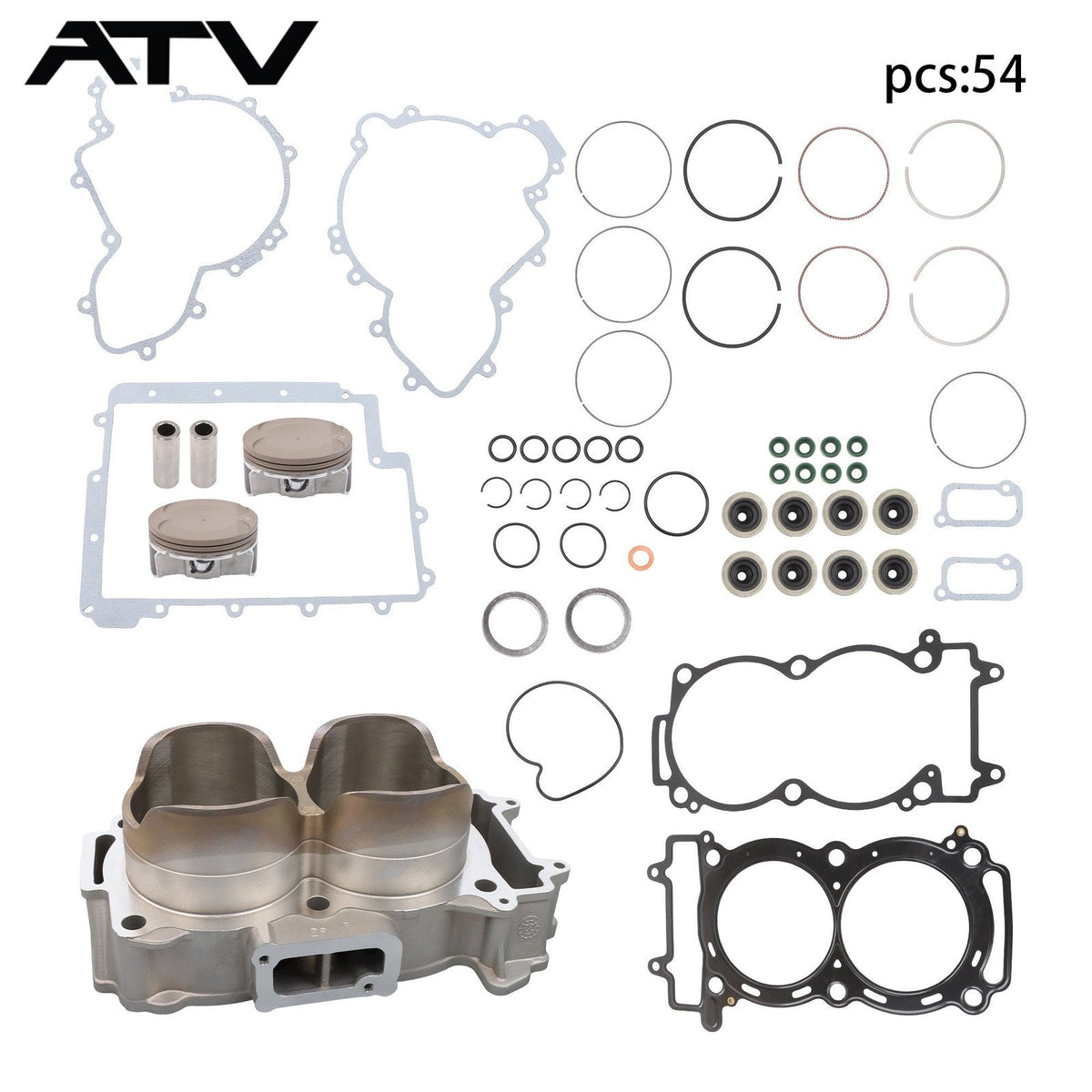 3022278 Cylinder Piston Gasket For Polaris RZR XP 900 93mm Engine Overhaul 13-14