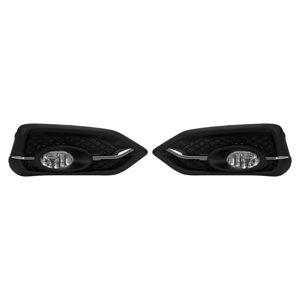 Fog Lights For Honda Civic Coupe 2Dr 2014-2015 Bumper Lamps w/Wiring+Bulbs 14-15