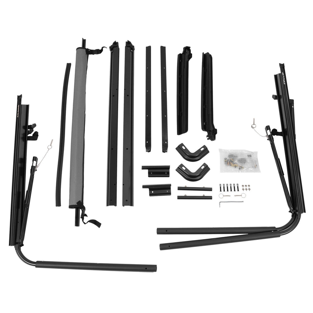 For 1987-1995 Jeep Wrangler YJ Complete Soft Top Support Frame Bow Kit