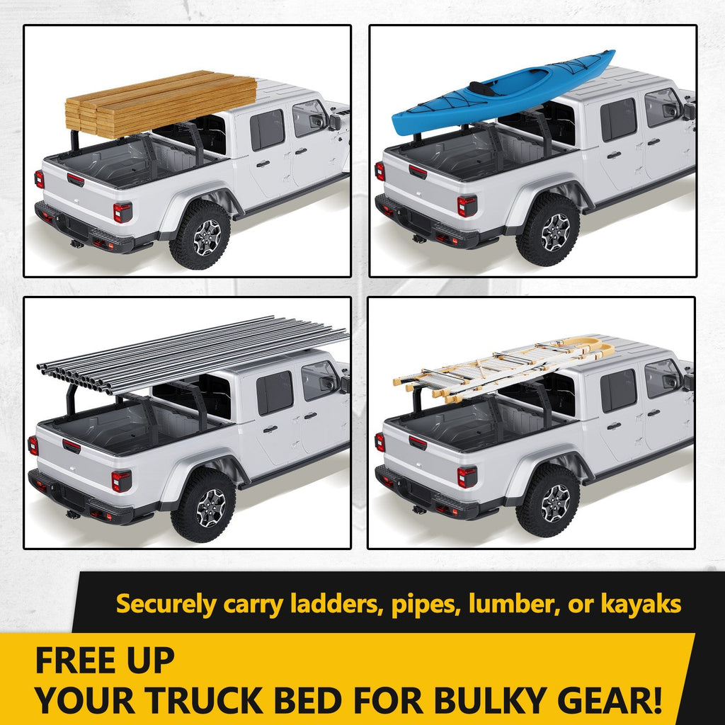 LED Truck Bed Rack For Ford F150 Frontier Silverado1500 Sierra Colorado Ram 1500