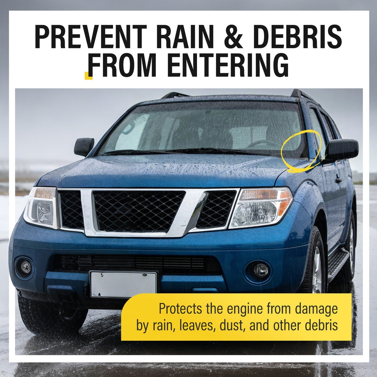 For Nissan Pathfinder 2013-2020 Windshield Wiper Cowl Extension Trim Driver Side