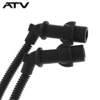 2×New Ignition Coil Spark Plug Caps & Wires For Polaris Ranger 700 RZR