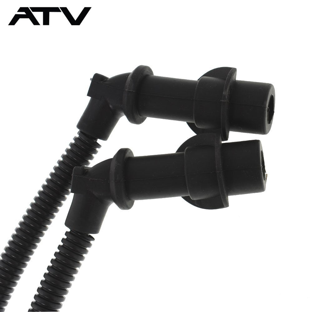 2×New Ignition Coil Spark Plug Caps & Wires For Polaris Ranger 700 RZR
