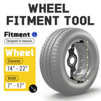 5-Lug Pattern 14"-22"Wheel Fitment Simulator Tool Tire Size For Measuring Mockup