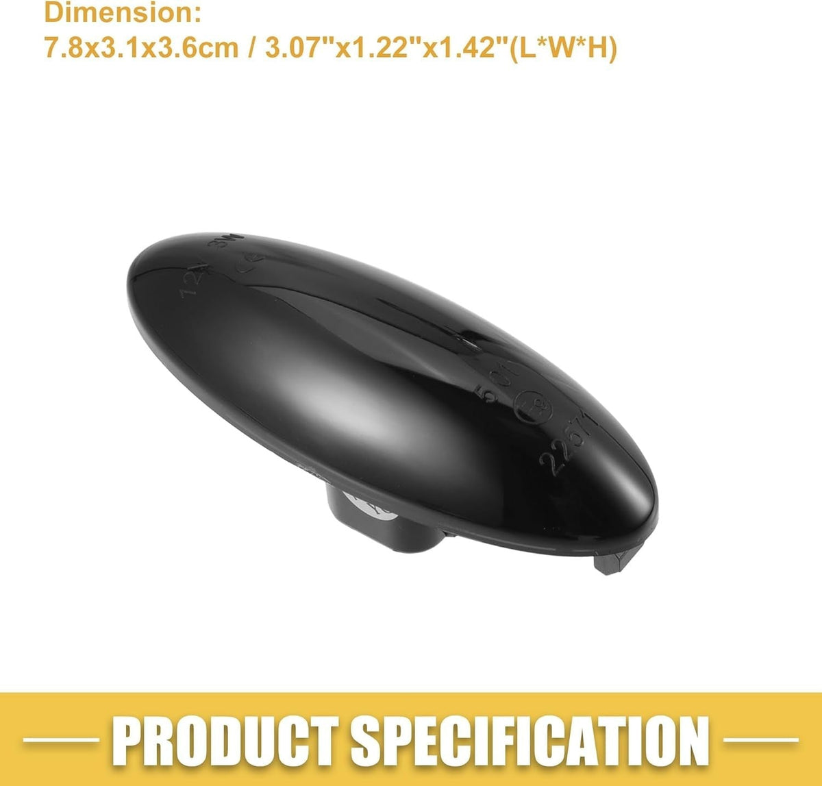 2 Smoke Lens Amber LED Signal Side Marker Lights For Toyota Yaris Hatchback XP90